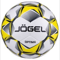 Мяч футзальный Jögel, 4 размер. белый/серый/желтый