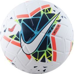 Мяч футбольный Nike MERLIN 19/20 SC3632-100, бел/син/черн/красн, размер 5